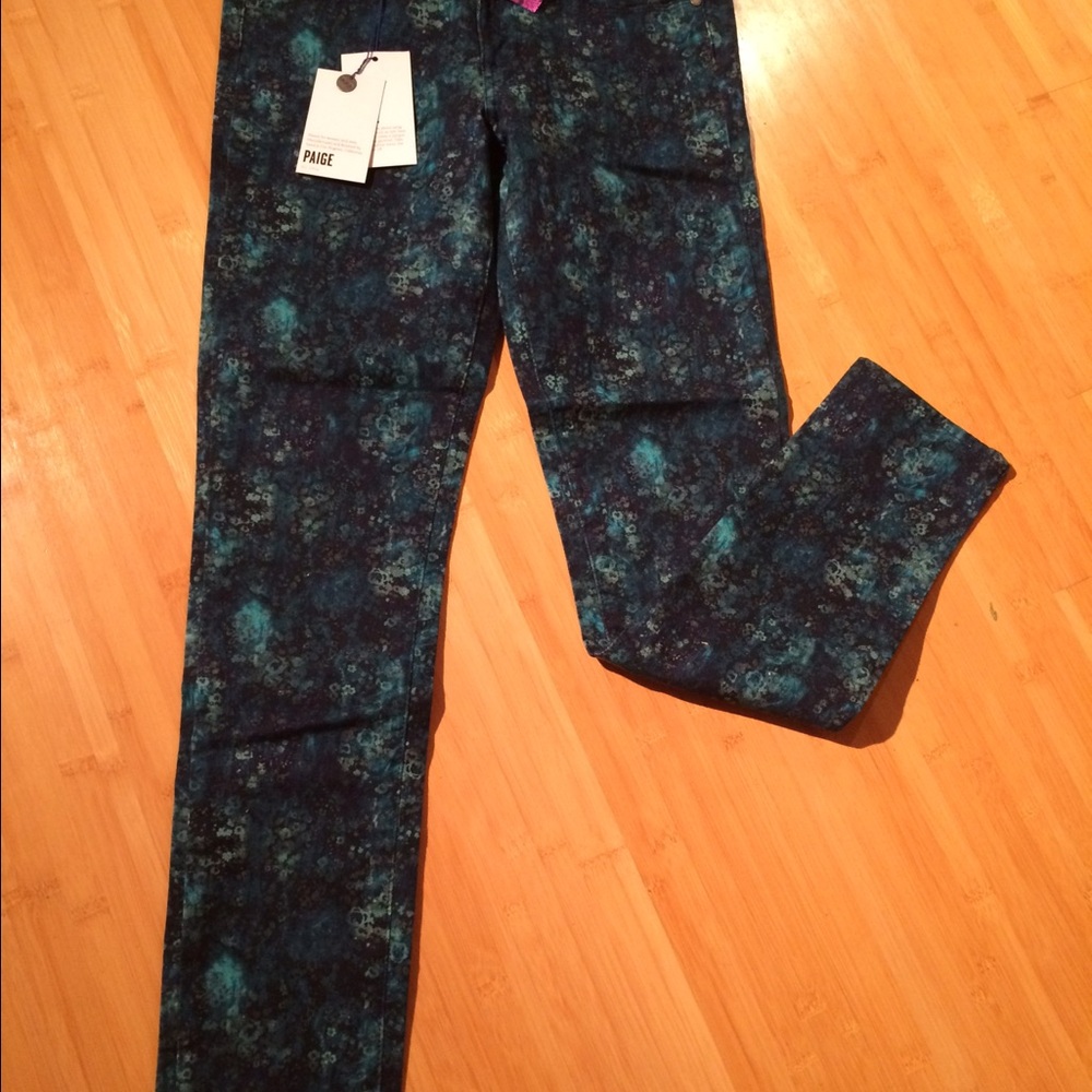 Paige  multi colored skinny jean